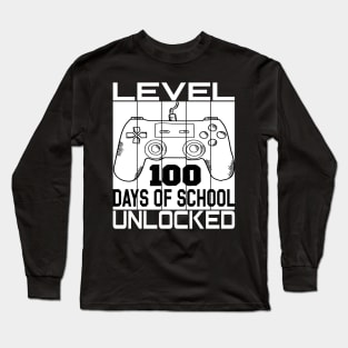 Level 100 completed 100 days of school unlocked Long Sleeve T-Shirt